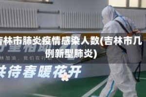吉林市肺炎疫情感染人数(吉林市几例新型肺炎)