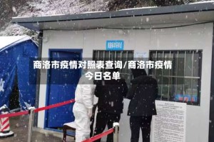 商洛市疫情对照表查询/商洛市疫情今日名单