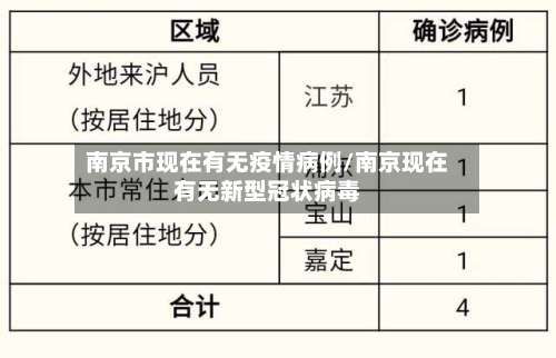 南京市现在有无疫情病例/南京现在有无新型冠状病毒-第1张图片